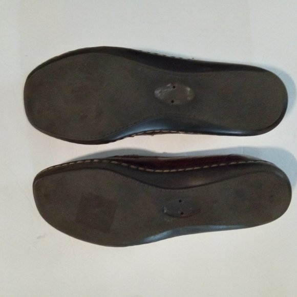 Brown‎ Leather Loafers Born Size 8 Women - Picture 2 of 2